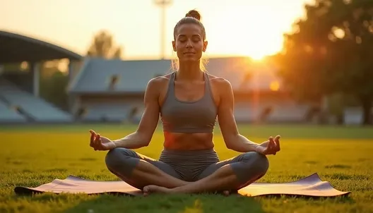 Visual representation of a daily routine integrating movement, breathing, and nutrition